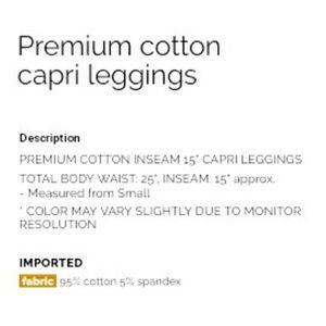 Pants - NEW - PREMIUM COTTON TITANIUM STRETCH CAPRIS Pants - NEW - PREMIUM COTTON TITANIUM STRETCH CAPRIS